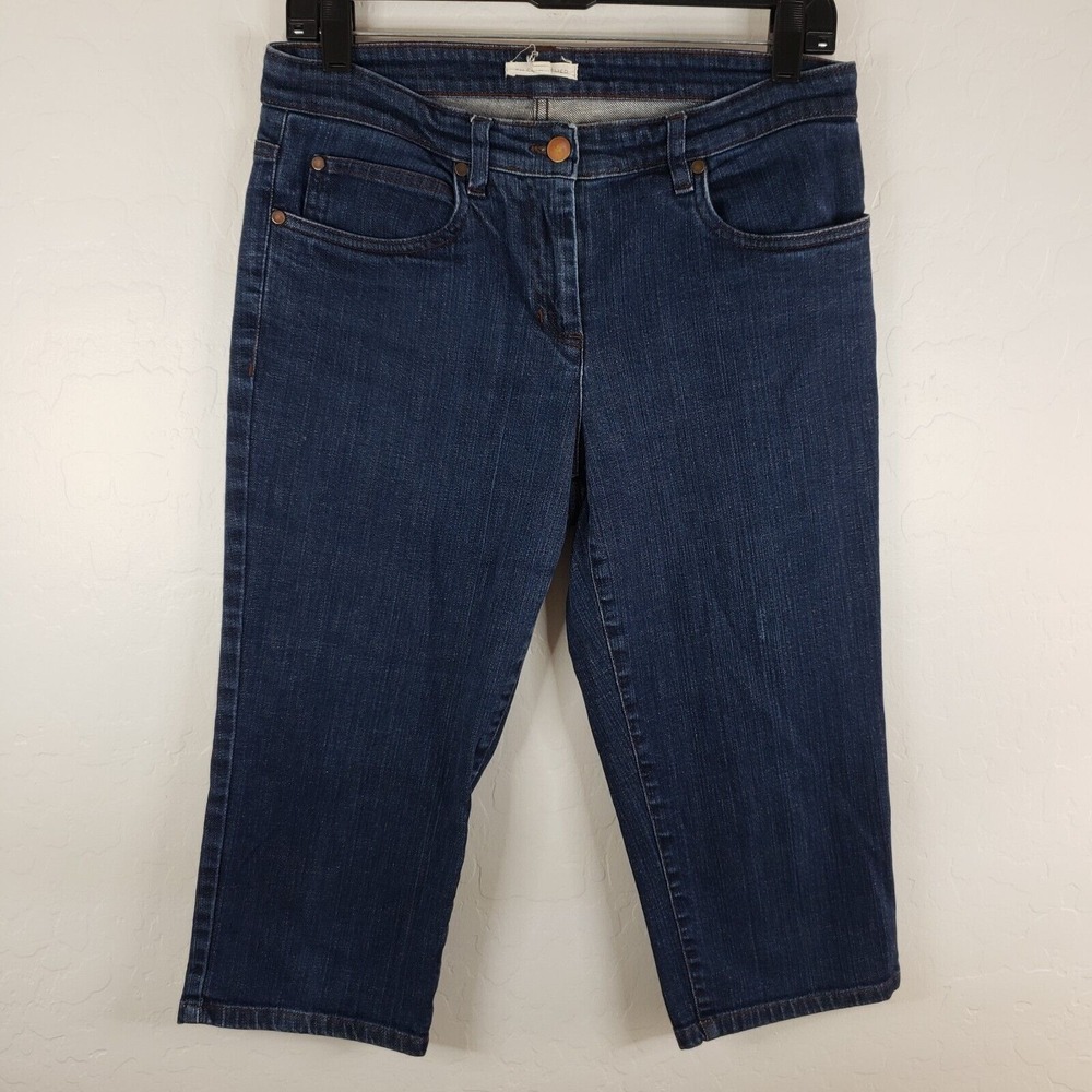 Eileen‎ Fisher 30x17 Capri Jeans Women's Small Blue Denim Capri Pants